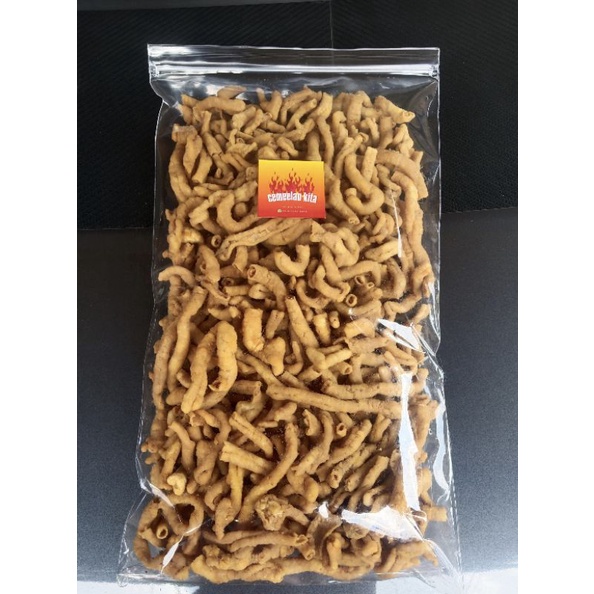 

Usus krispi Original Pedas Daun Jeruk 1/2 kg
