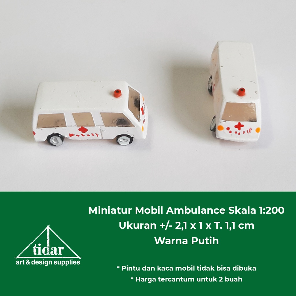 

[MR] MH - Miniatur Mobil Ambulance Skala 1:200 - Maket Ambulan Rumah Sakit
