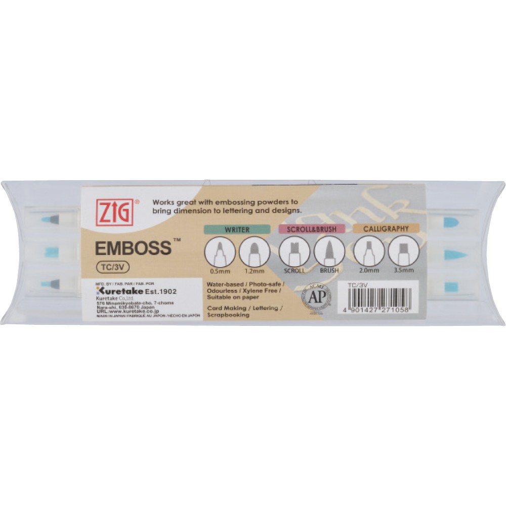 

ZIG EMBOSS TWIN TIP Set 3 (TC/3V)