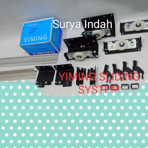 rel sliding yimming 2 pintu rel sliding gantung rel yimming