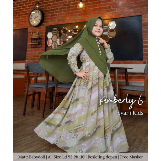 ✔COD GAMIS ANAK GAMIS KIDS KIMBERLY 6 GAMIS SET ANAK TERBARU