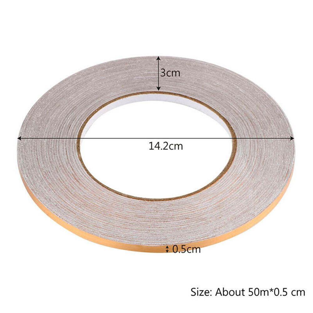 【 ELEGANT 】 Foil Tape 50m 0.5cm/1cm Self-adhesive Ground Tile Wall Decor Waterproof Seam Sticker