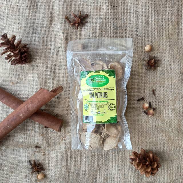

Temu Putih Iris Kering - 100 GR / REMPAH / JSR / 100% MURNI