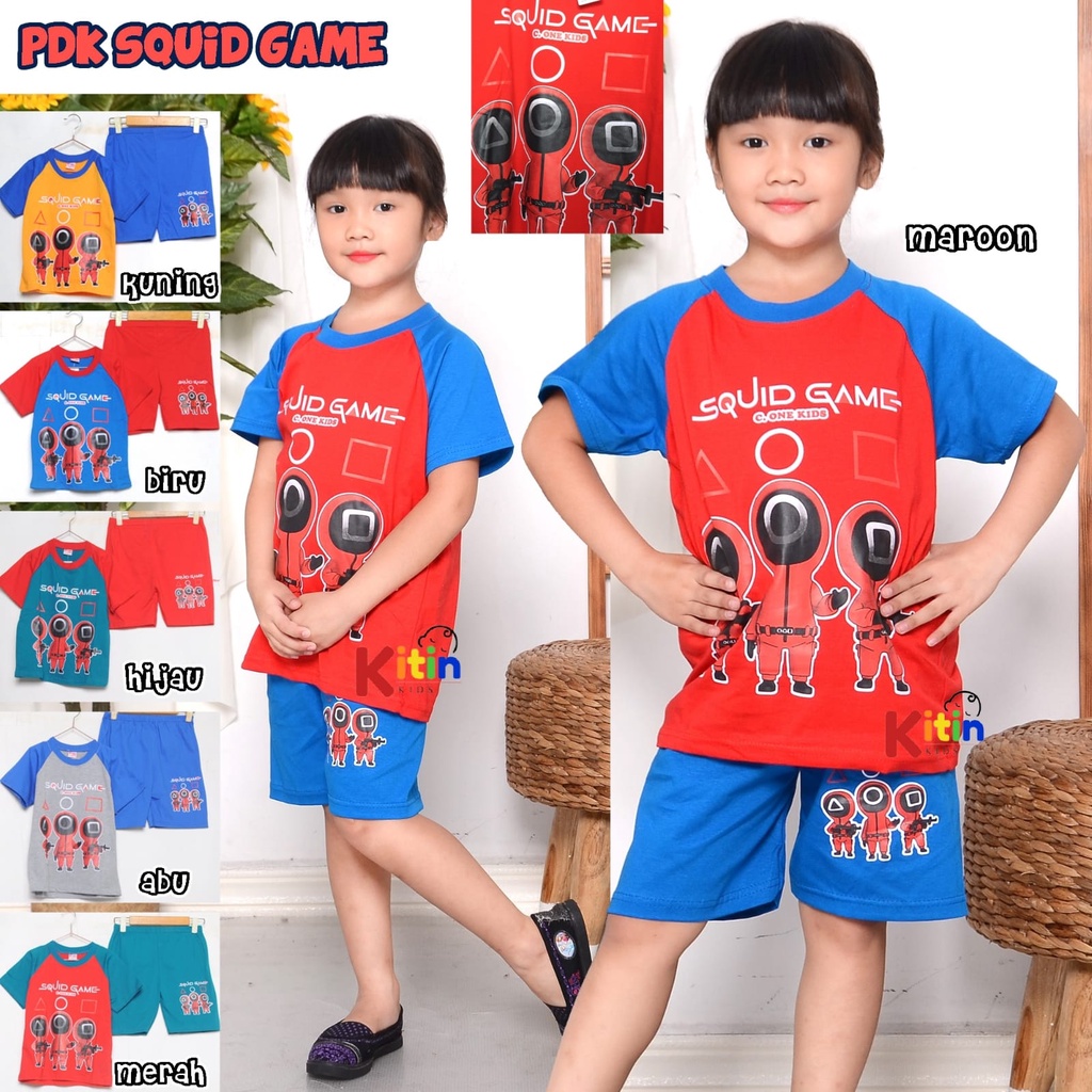 CO - SETELAN BAJU MAIN DAN HARIAN ANAK LAKI PEREMPUAN / COWOK CEWEK JUMBO TANGGUNG 2-9 TAHUN KATUN M