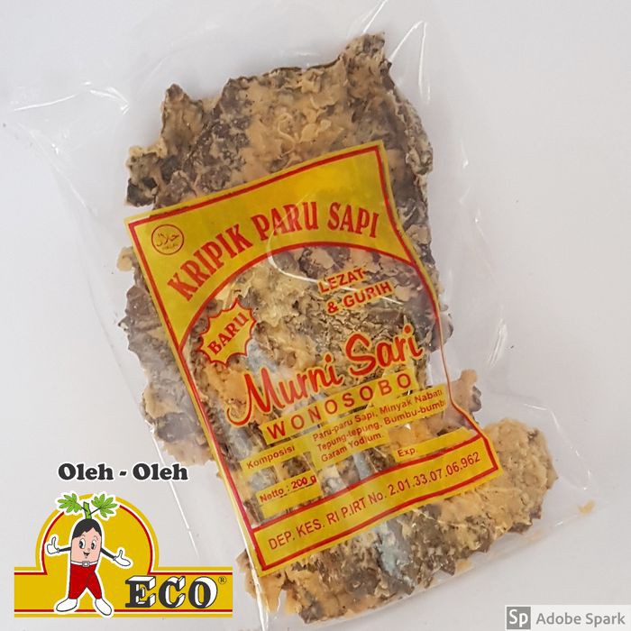 

Keripik Kripik Paru Sapi Asli Premium Camilan Oleh Oleh Gurih Renyah Magelang Semarang Jogja