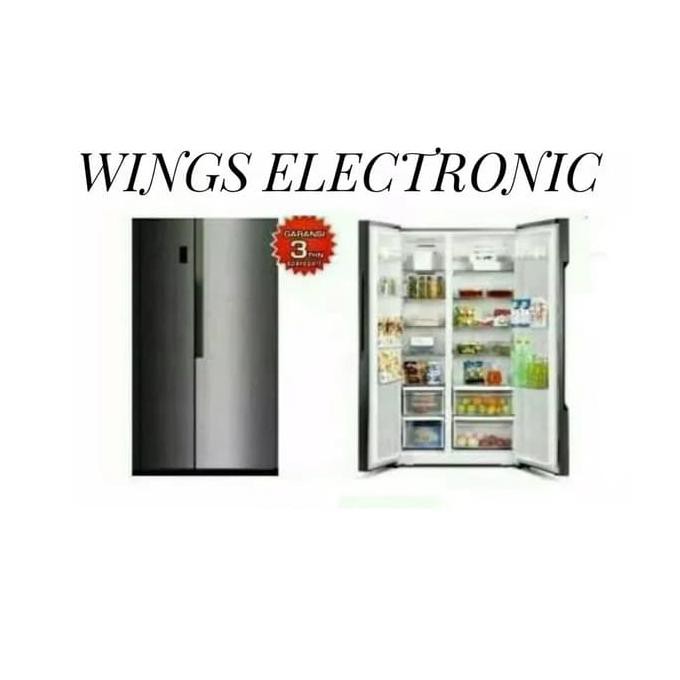 Kulkas Side By Side 2 Door Gea Rc-67Ws / Kulkasn2 Pintu Promo