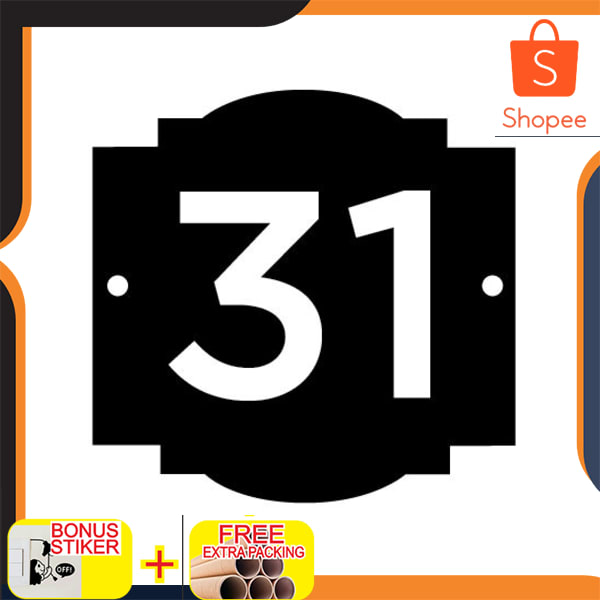 

Nomor Rumah Acrylic Timbul Unik | Nomor Rumah Acrylic 20cm Elegan