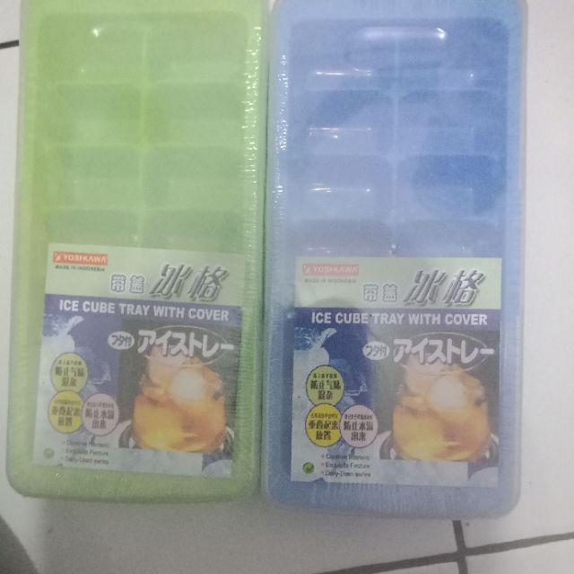 Yoshikawa Cetakan Es Dengan Tutup Set Isi 2 Buah Be3310 Warna Random