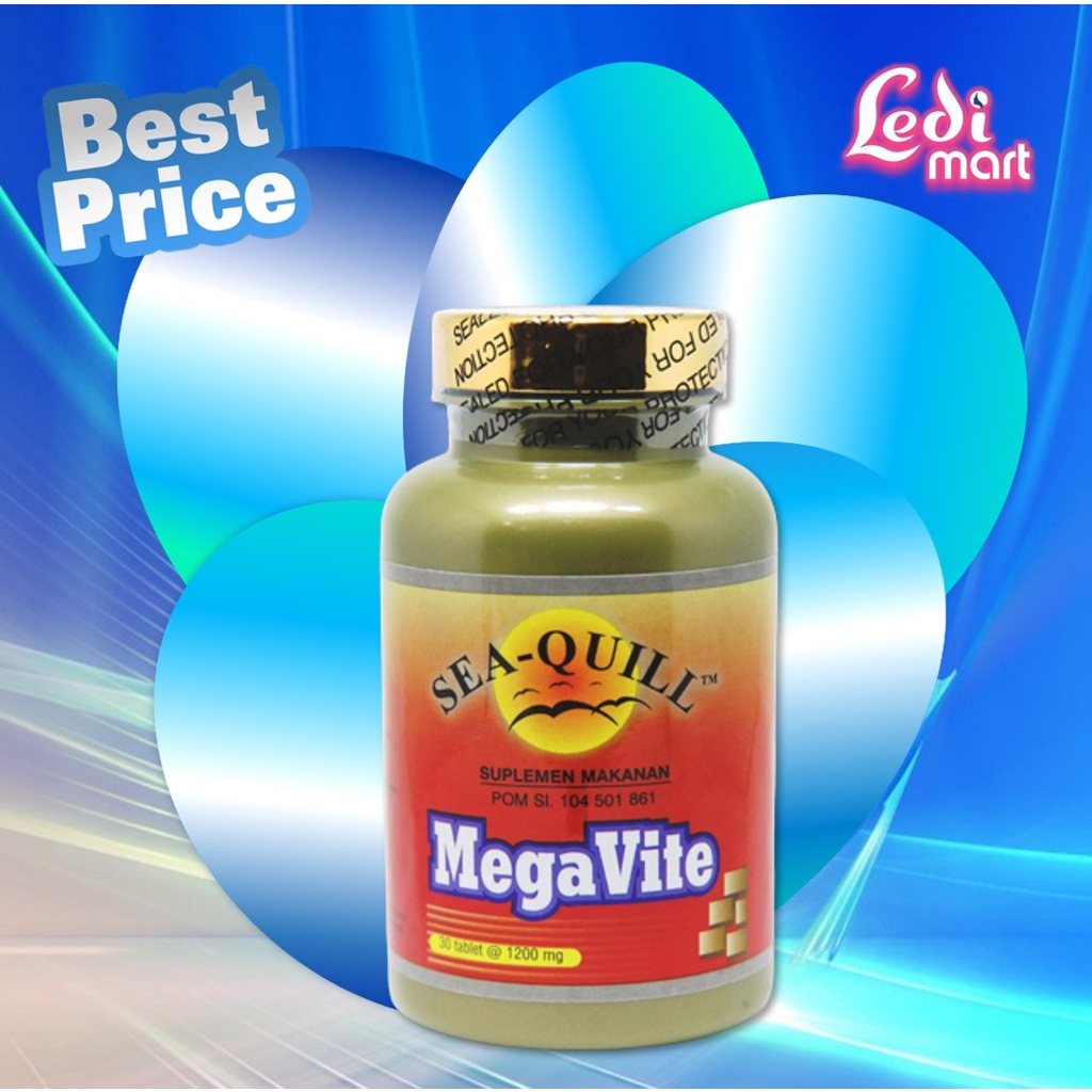 Sea-Quill Megavite 30s &amp; 60s / Sea Quill / Seaquill / Vitamin Daya Tahan Tubuh /LEDI MART