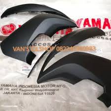 Body Cowling Sayap Tebeng Depan SEPASANG Hitam Dop Yamaha Aerox 155 ORI Yamaha