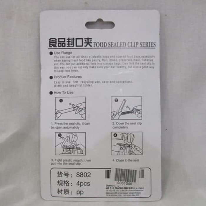 Alat Penjepit Kantong Plastik Food Sealed Clip Series