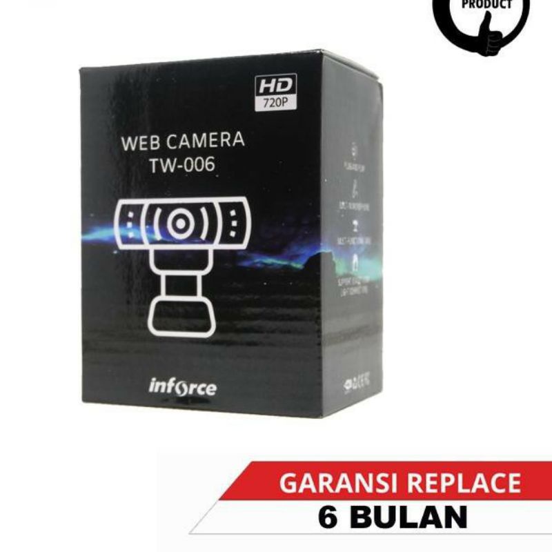 WEBCAM HD 720P INFORCE, WEBCAM INFORCE HD 720P WITH BUILT IN MIC, USB WEB CAMERA HD 720P WEB CAM CAMERA LIVE