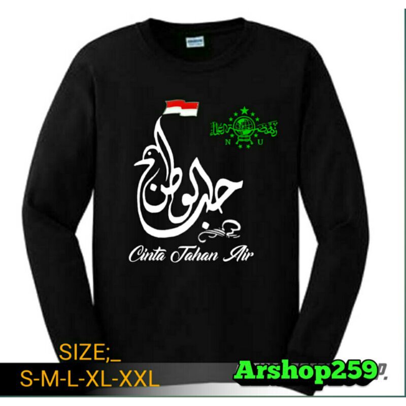 Kaos lengn panjang cinta tanah aiR