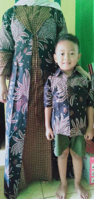 Batik Couple Keluarga Sania Ruffle Ori Ndoro Jowi Dnt Set Lebaran Motif Baru Copel Batik Modern