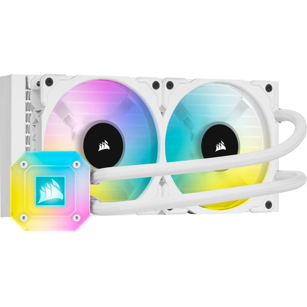 Corsair Hydro Series iCUE H100i ELITE CAPELLIX Liquid CPU Cooler - White