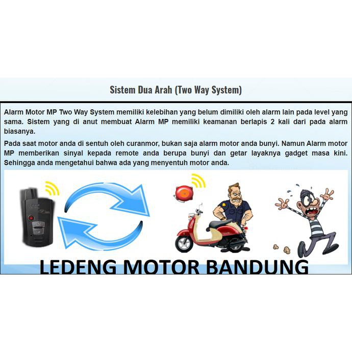 Diskon Alarm Motor Mp Two Way 2 Arah Remoter Bunyi Stater Jarak Jauh Bagus Sale
