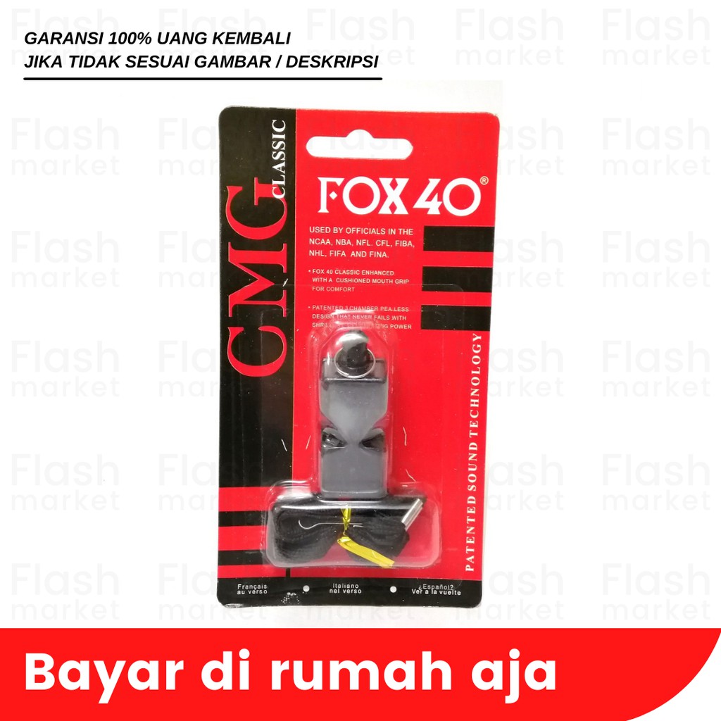 Jual Peluit FOX40 Classic Whistle Peluit Fox 40 Pluit Wasit Parkir