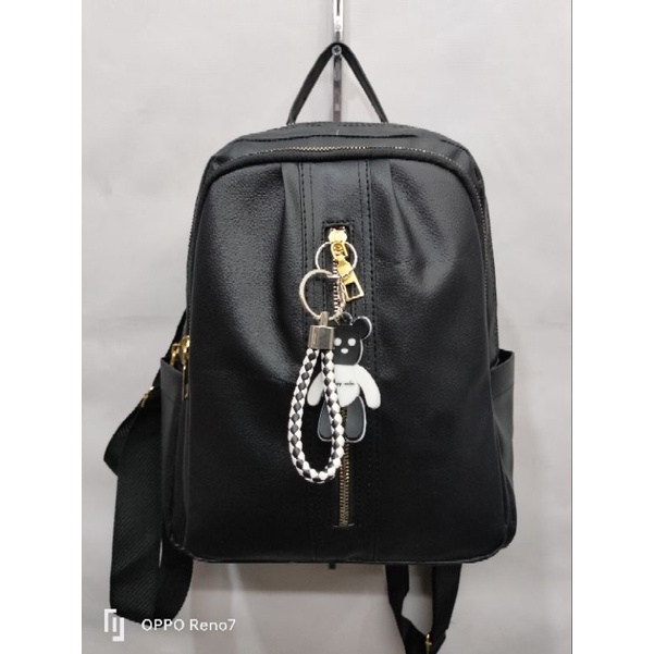 Tas Ransel kulit wanita Ransel fashion free gantungan