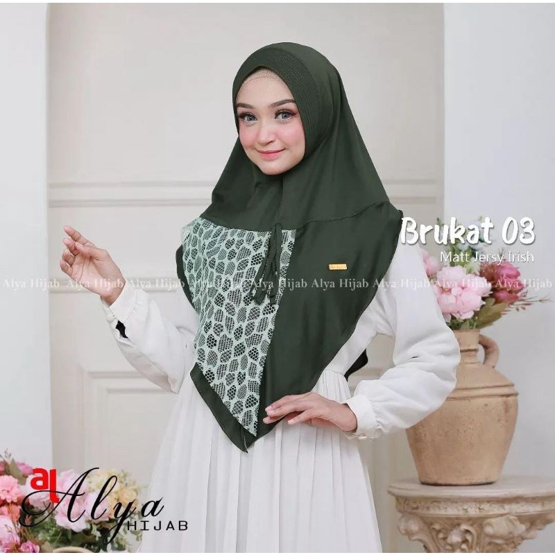 JILBAB BRUKAT 03 ORI ALYA / JILBAB BRUKAT / JILBAB INSTAN / JILBAB JERSEY / HIJAB JERSEY / JILBAB ORI / JILBAB INSTAN JERSEY