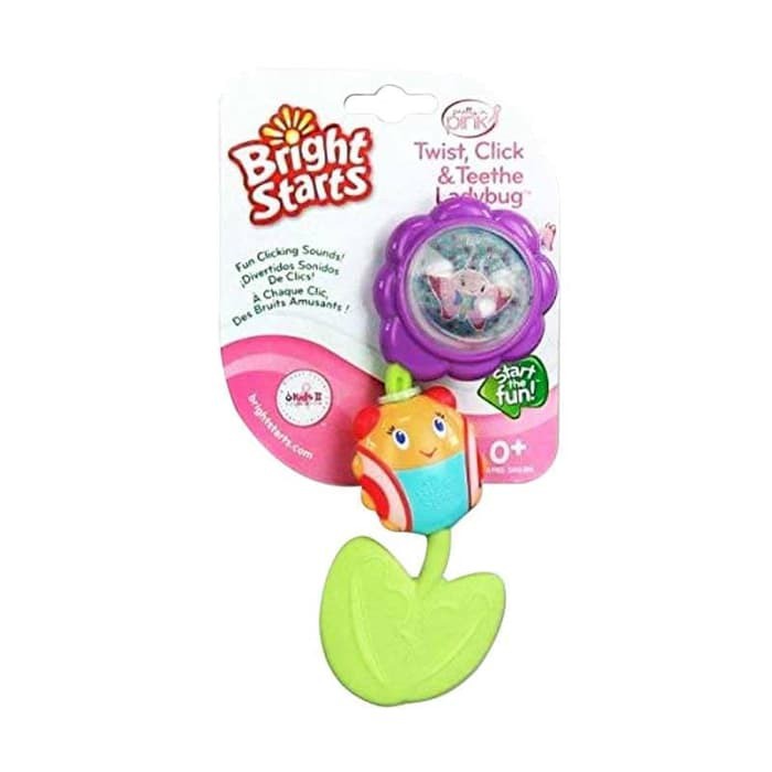 ♥BabyYank♥ Bright Starts Pretty in Pink Twist Click Ladybug - MAINAN BAYI PUTAR PUTAR