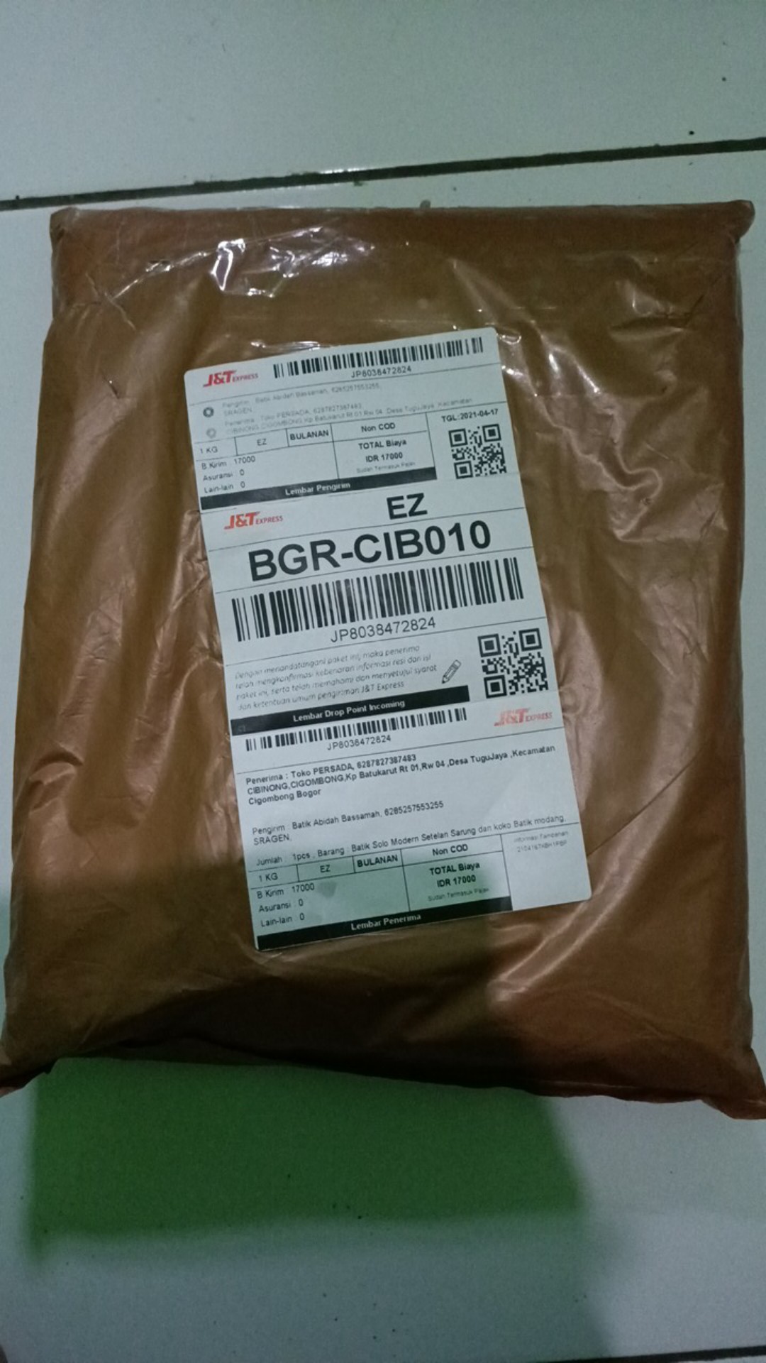 Batik Solo Modern Setelan Sarung Dan Koko Batik Modang