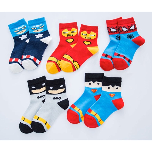 Baby socks kaos kaki anak motif superhero