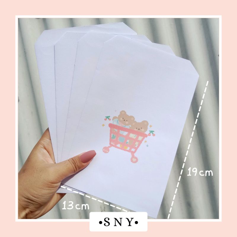 

AMPLOP PUTIH PACKAGING CUSTOM GAMBAR LUCU - AMPLOP PACKING AESTHETIC LUCU
