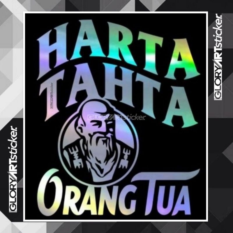 Stiker Motor Helm Laptop Cutting Sticker  harta tahta orang tua stiker harta tahta Keren