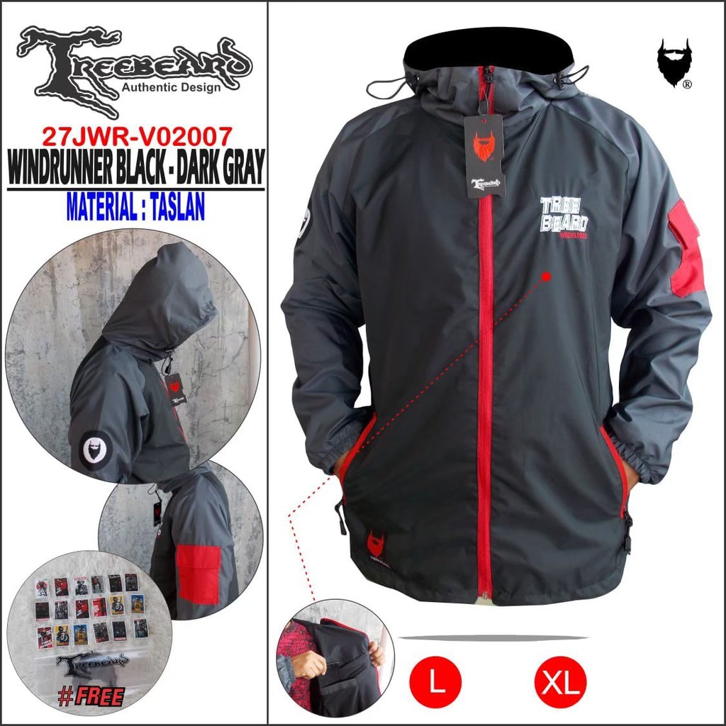 Winbreaker Jaket Pria Original | Jaket Keren Anti Air Gunung Outdoor Waterproof