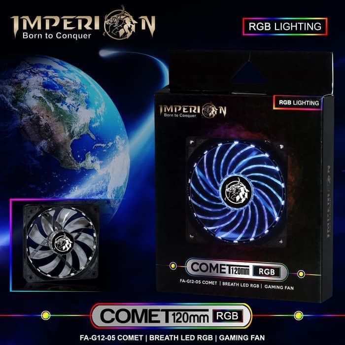 FAN CASING 12CM COMET - IMPERION RGB RAINBOW