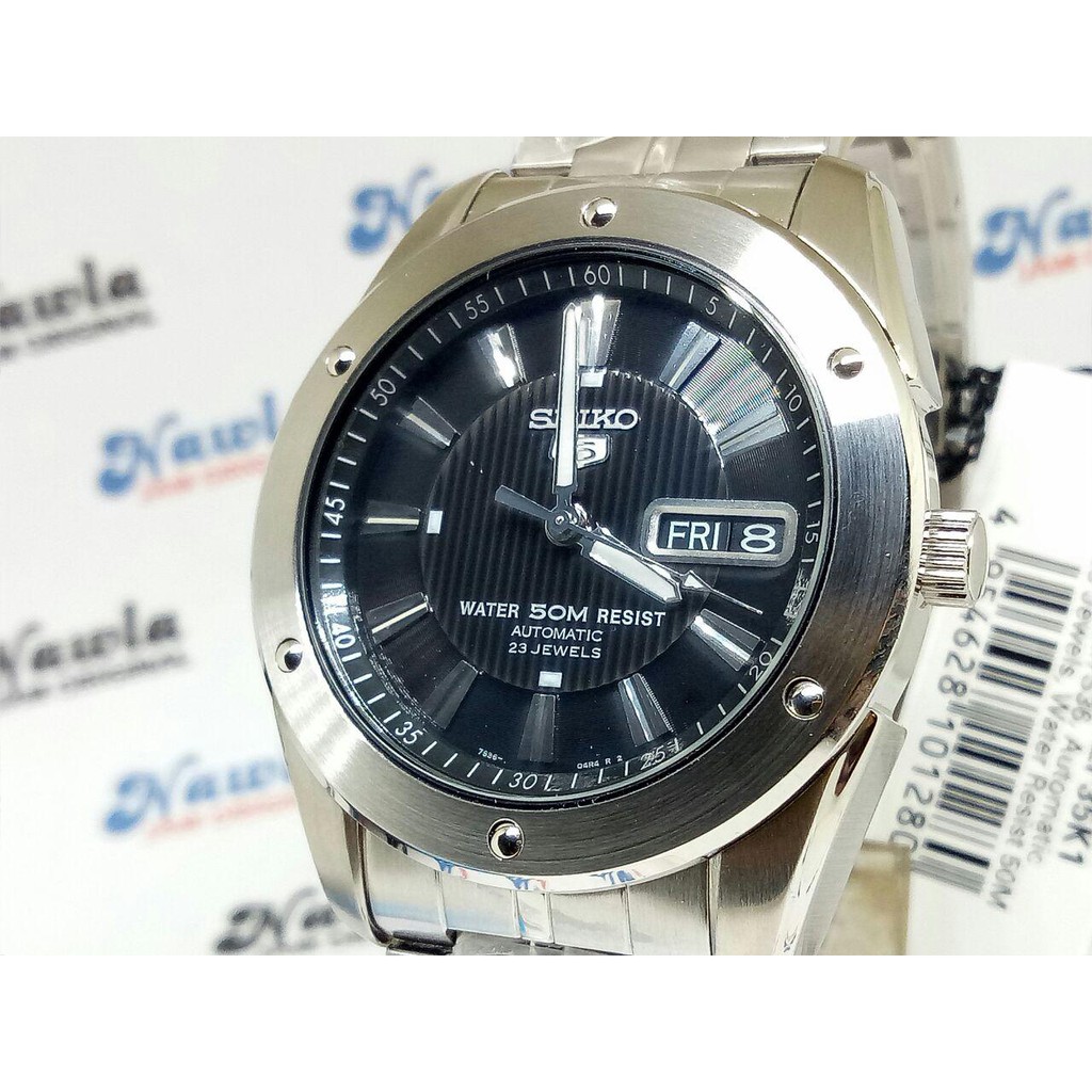 Seiko 5 Sports SNZF35K1 Automatic Black Dial - Jam Tangan Pria SNZF35