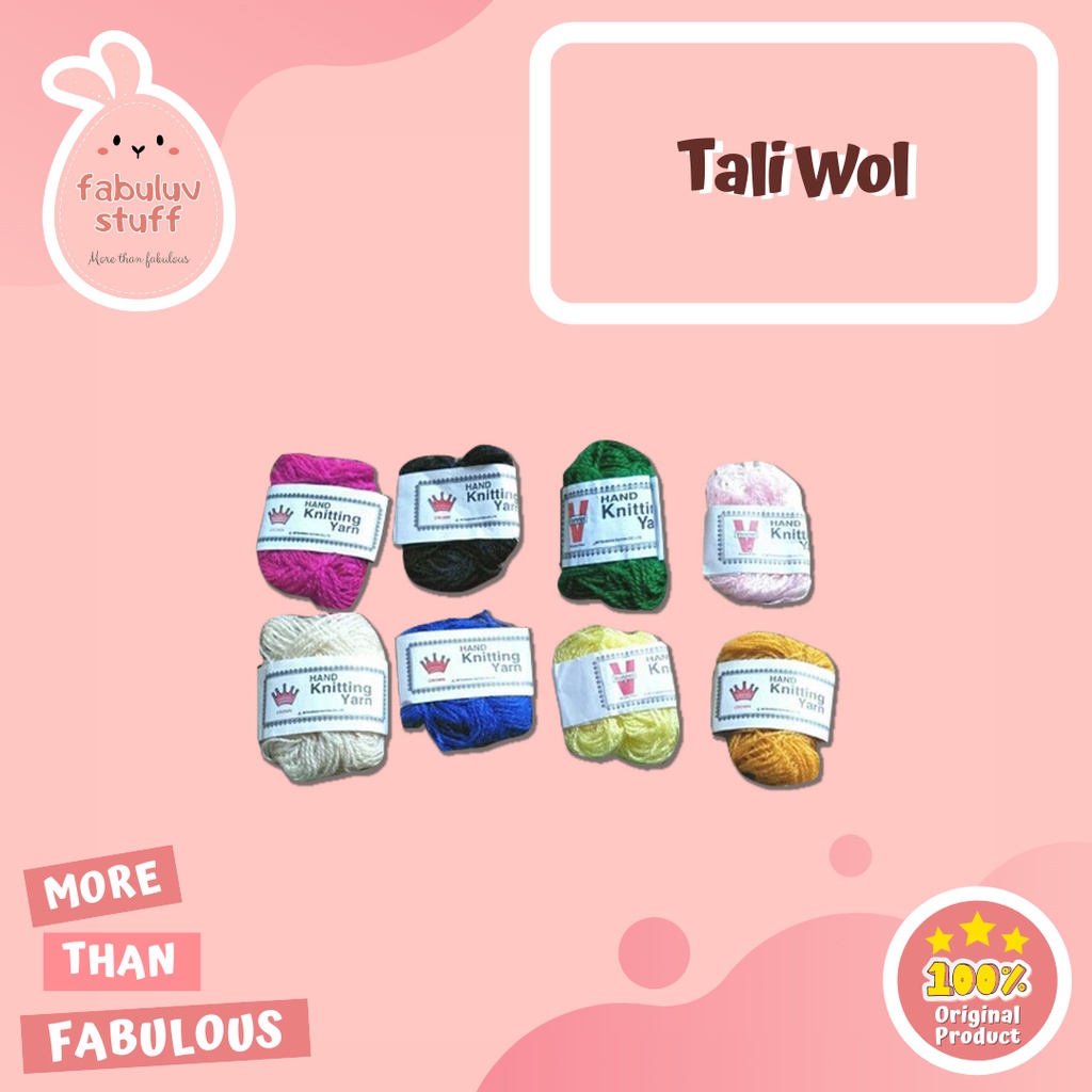 ATK ~ Tali Wol / Benang Acrylic / Benang Rajut / Tali Katun