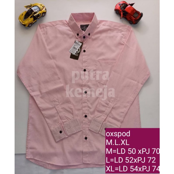 KEMEJA POLOS PINK LENGAN PANJANG