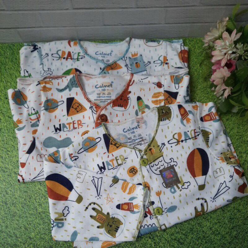 Pakaian Baju Bayi NewBorn Calmet/ Kaos Atasan Panjang,Penden,Buntung / Celana Kodok,Pendek,Panjang