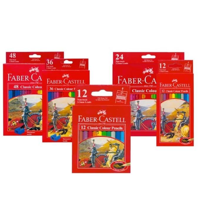 

Pensil Warna - Faber Castell Classic Colour 12 / 24 / 36 / 48 Warna