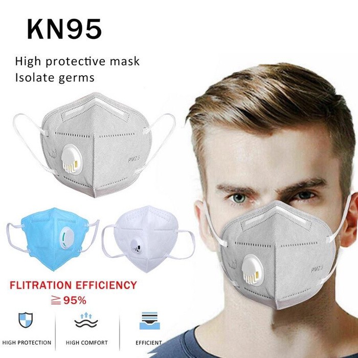 TLS MASKER KN95 RESPIRATOR / MASKER MEDIS bukan 3M N95 / CORONA VIRUS MASK