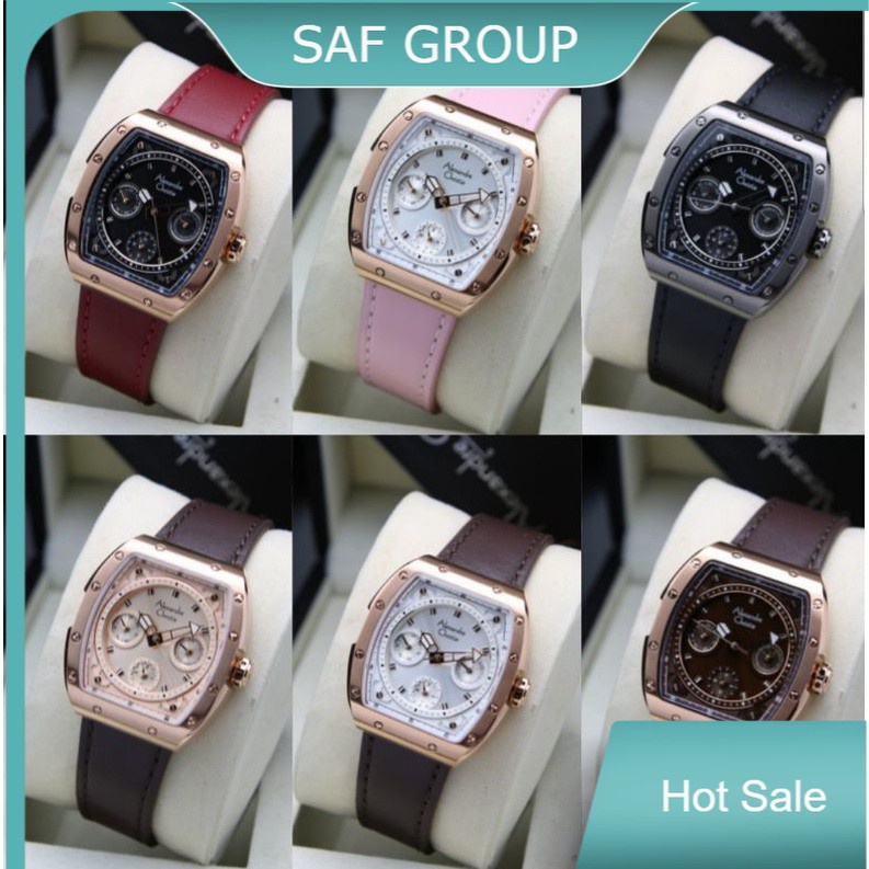 JAM TANGAN WANITA ALEXANDRE CHRISTIE AC 6411 / AC6411 LEATHER ORIGINAL by plp