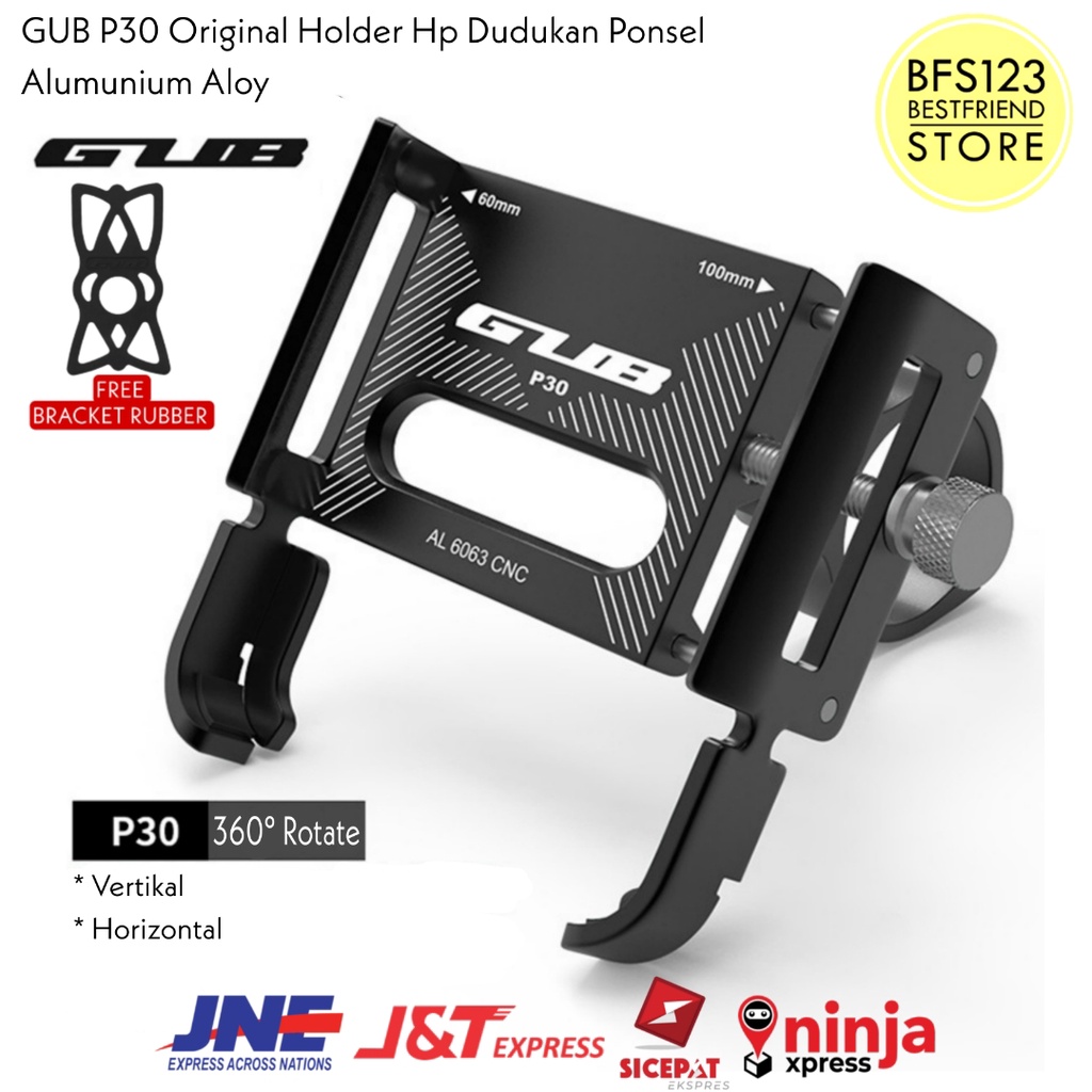 Grosir GUB P30 P10 Original Holder Handphone Dudukan Ponsel Aluminium Aloy