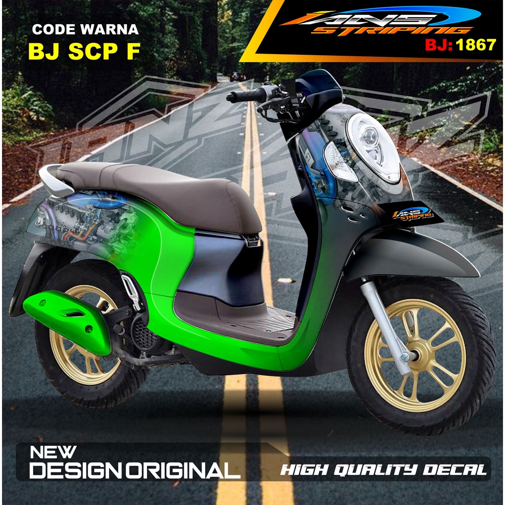 STIKER VARIASI FULL BODY SCOOPY / STICKER ALL NEW SCOOPY / STIKER FULL BODY SCOOPY TERMURAH / STIKER MOTOR SCOOPY / STIKER MOTOR