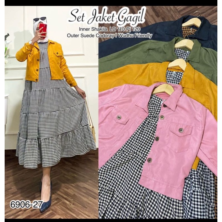 set midi+ jaket Suede codoray ld 110