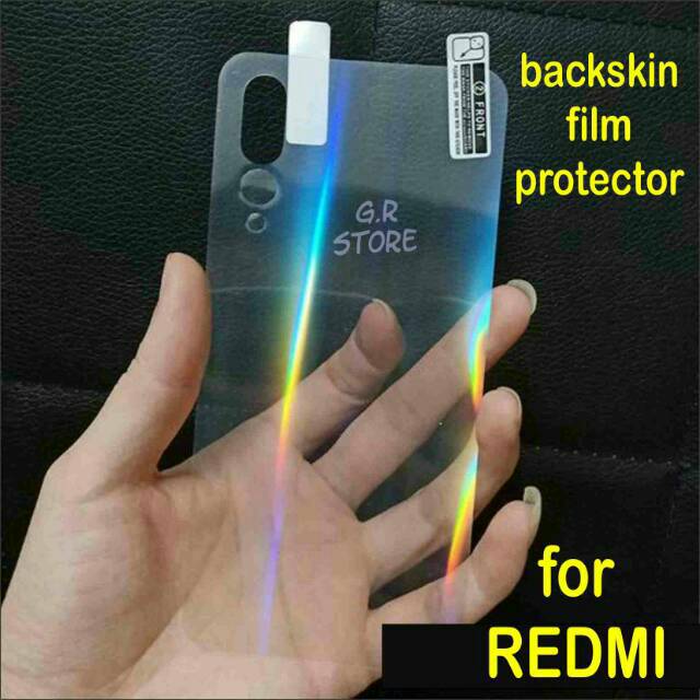 Skin aurora Redmi note 7 garskin stiker rainbow antigores Skin aurora Redmi note 7 garskin stiker rainbow antigores