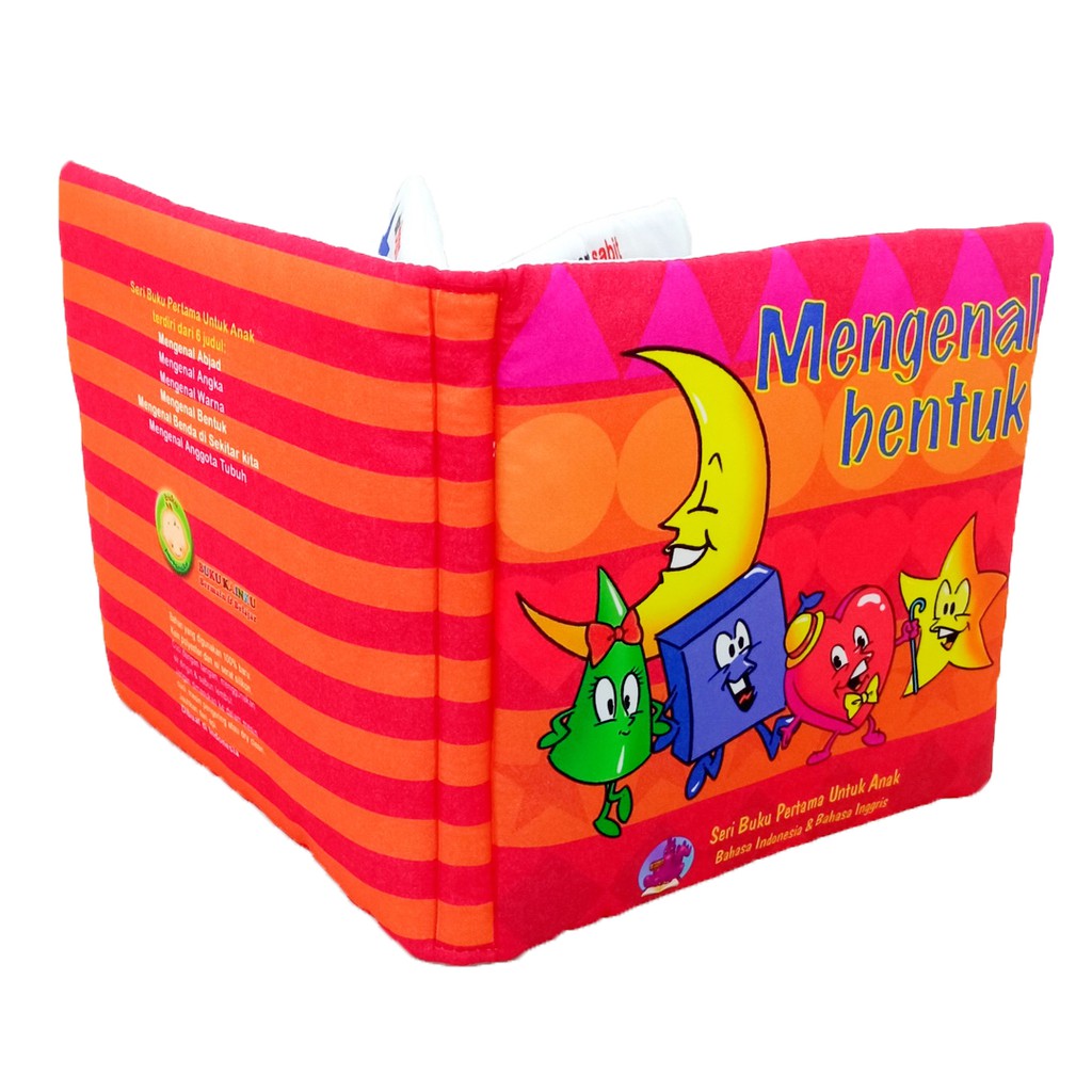 Buku Bantal Mengenal Bentuk Softbook Kain Mainan Edukasi Bayi