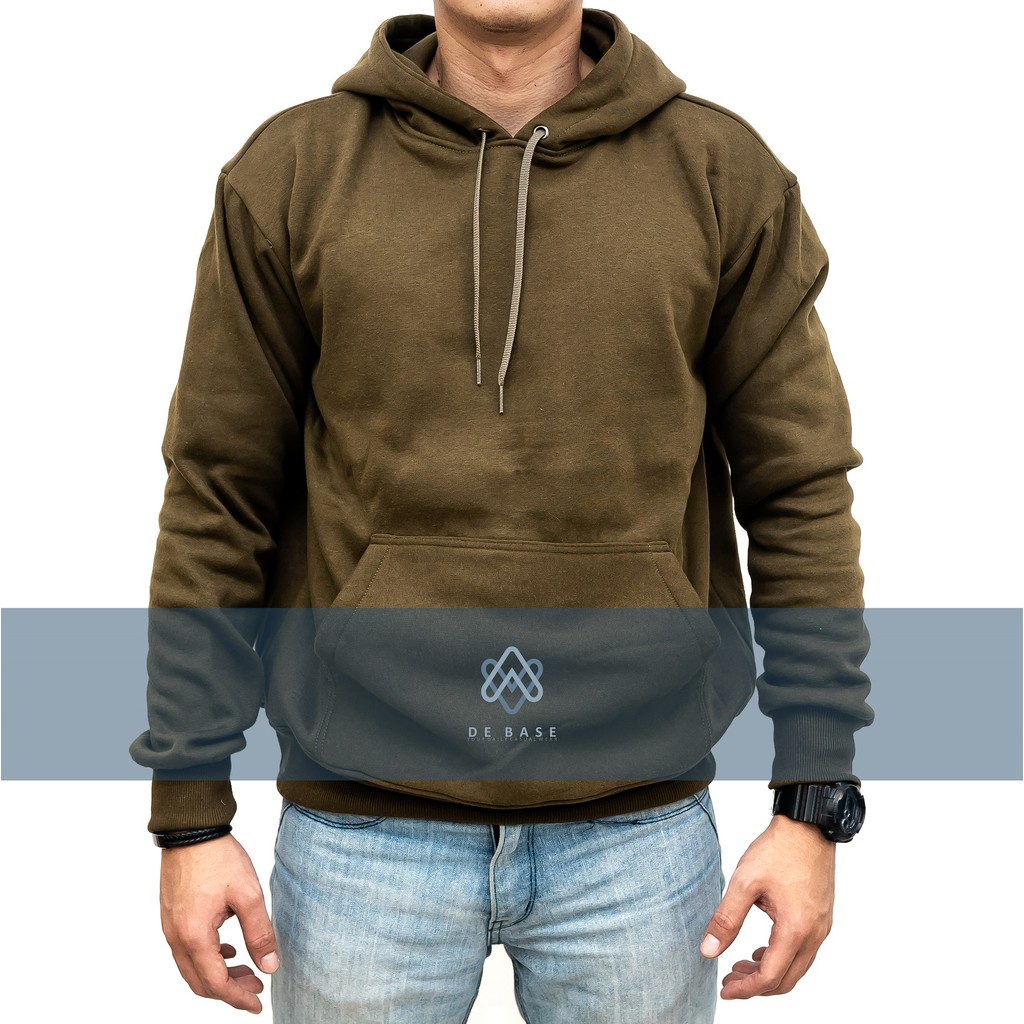 DE BASE Hoodie Basic Army