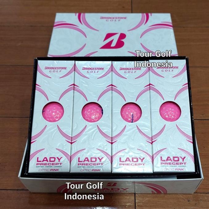 Jual TERBARU!!! Bola Golf Ball Bridgestone Lady Precept Pink 1 Dozen ...