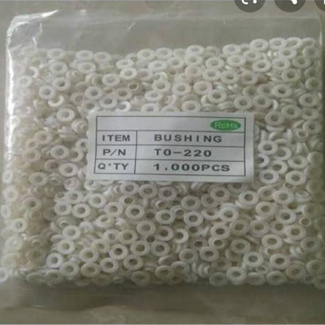 (PER 10 BIJI) ISOLATOR PLASTIK TRANSISTOR FINAL BUSHING