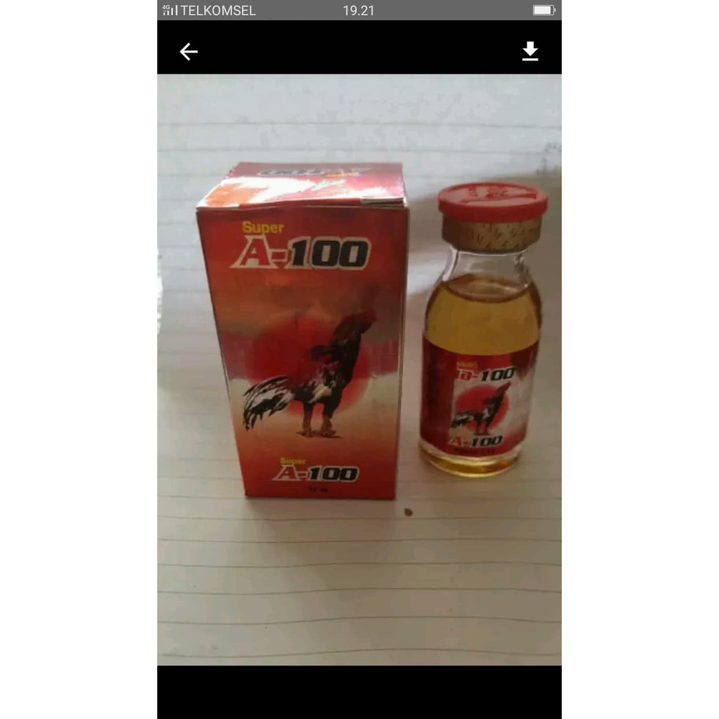 A100/obat jeksi vitamin ayam / obat ayam bangkok produk import
