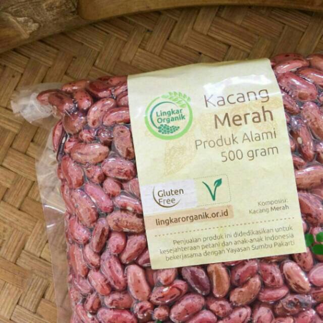 Kacang Merah Mentah Lingkar Organik 500gr