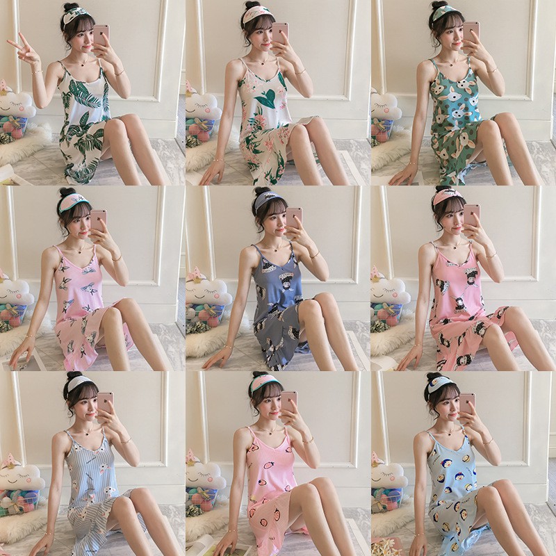 ❀ Chingu ❀ PW062 [1] COD Baju Tidur Piyama Santai Wanita Motif Lucu Imut Import