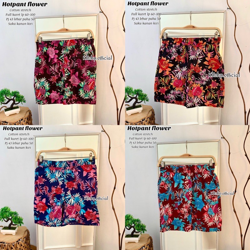 HOTPANT FLOWER / HOTPANT / CELANA SANTAI