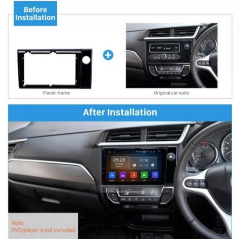 Android 9&quot; Honda Brio / Mobilio / Brv Head Unit Android ORCA 9&quot; New Standard RAM 4GB + 64GB ROM